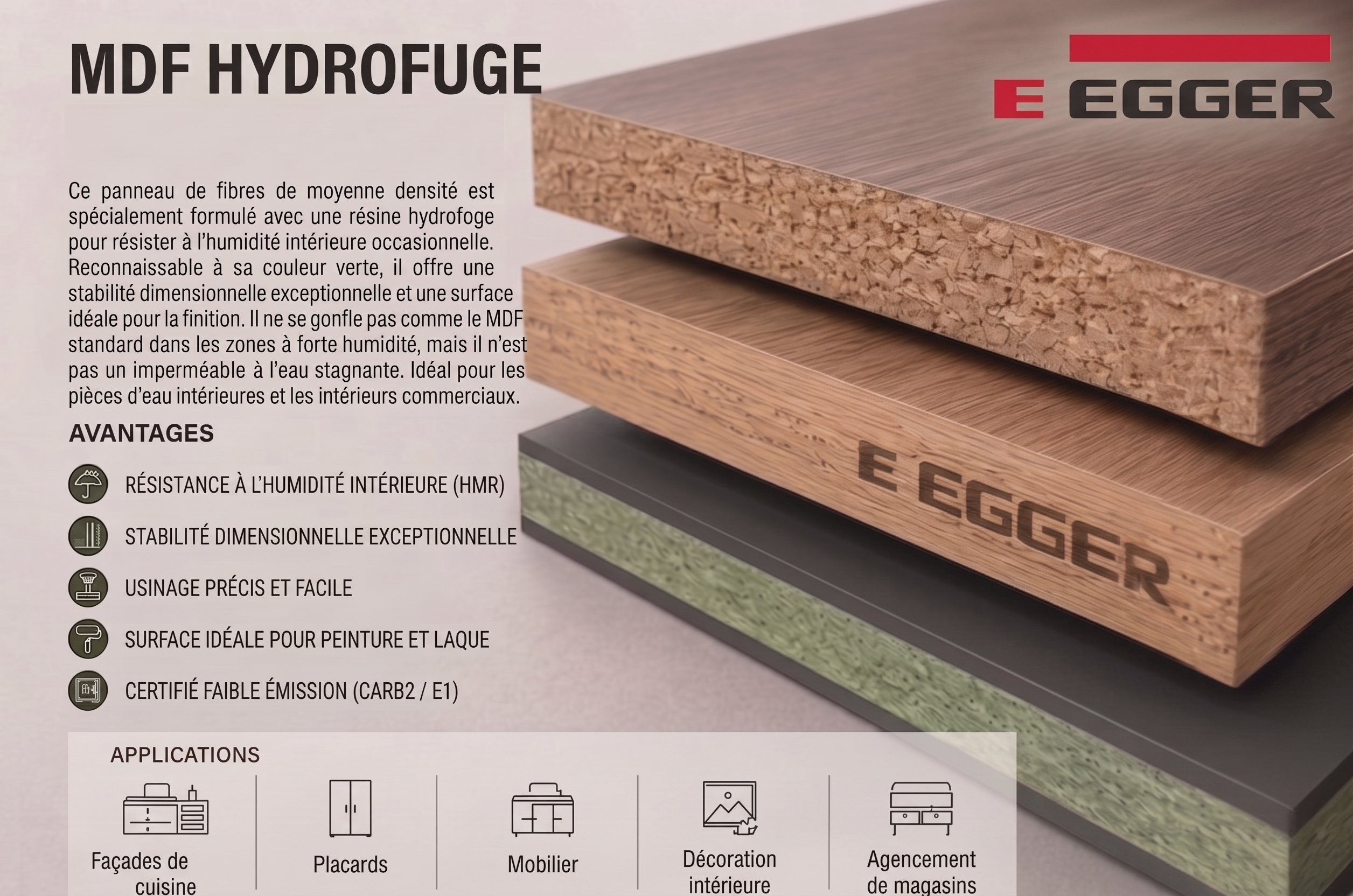Fiche Technique MDF Hydrofuge